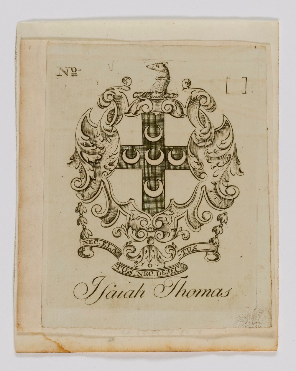 Isaiah Thomas Bookplate autorstwa Paul Revere