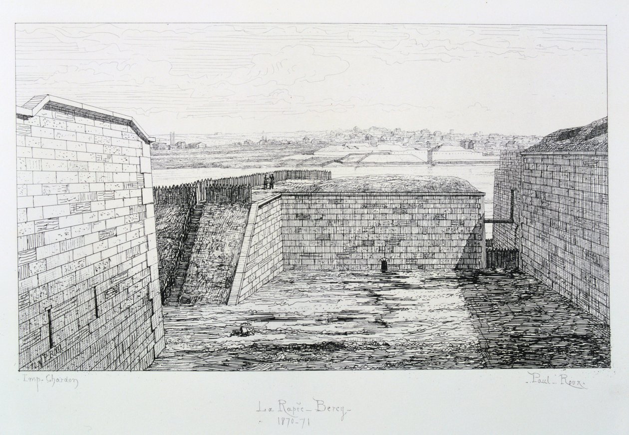 La Rapee-Bercy, Oblężenie Paryża, 1870-1871. autorstwa Paul Roux