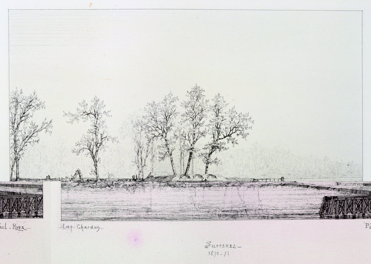 Suresnes, Siege of Paris, 1870-1871 autorstwa Paul Roux