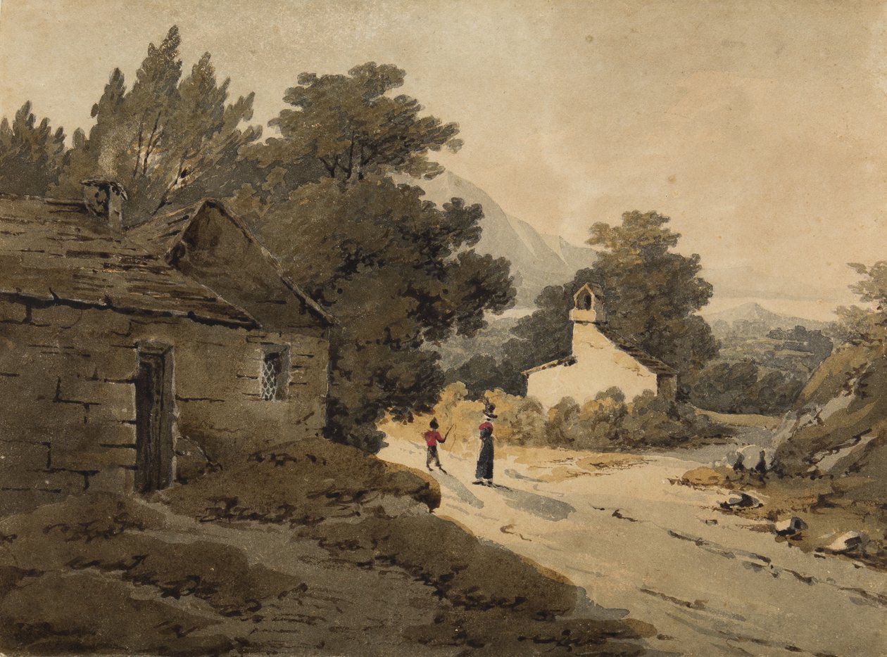 Bassenthwaite, Kraina Jezior (wc na papierze) autorstwa Paul Sandby