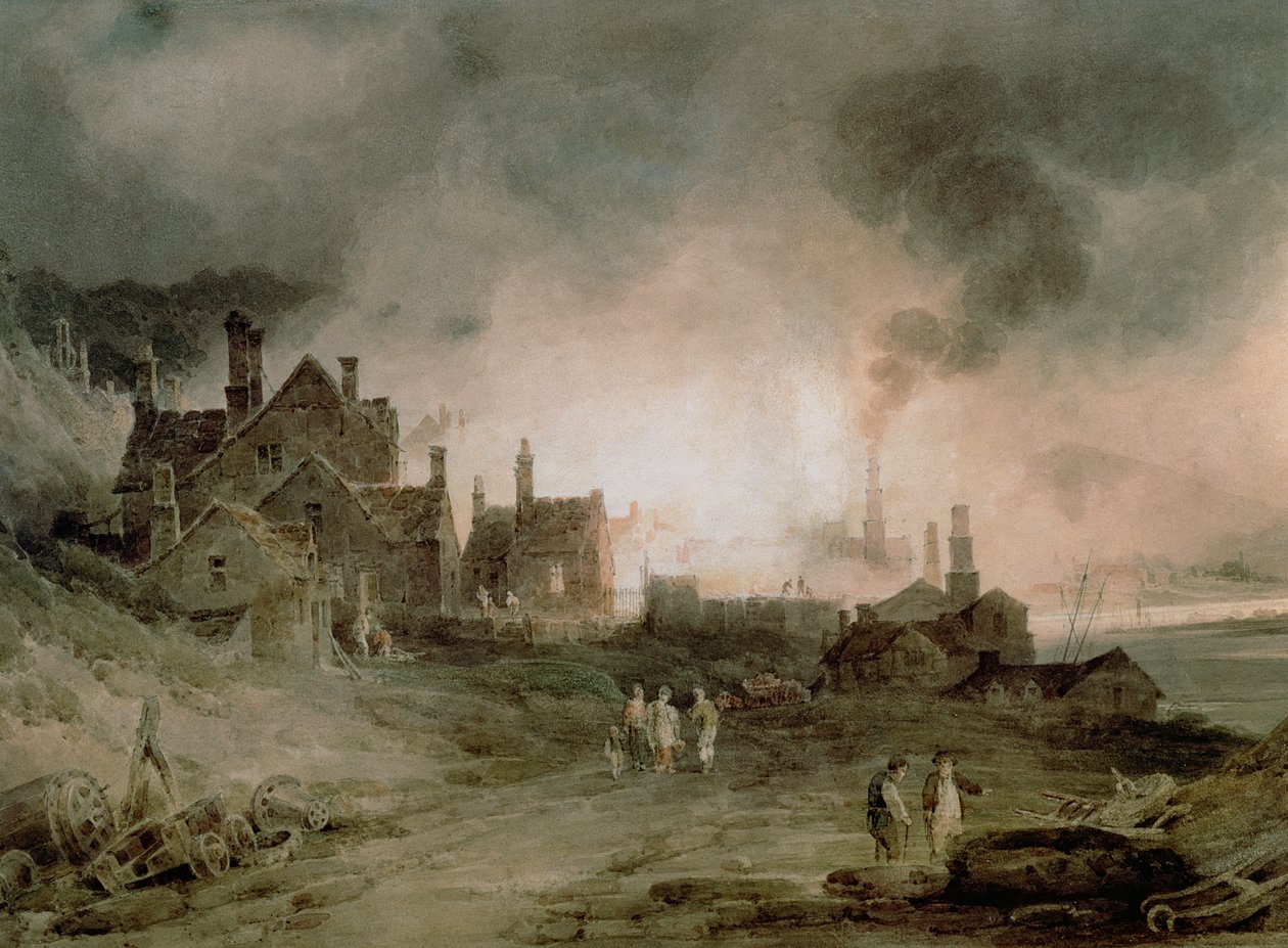 Piec Bedlam, Madeley Dale, Shropshire, 1803 autorstwa Paul Sandby