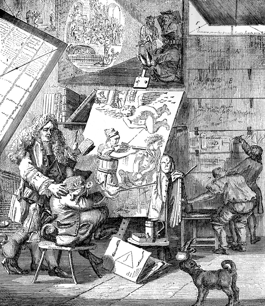 Burleska na burlesce, 1753. autorstwa Paul Sandby