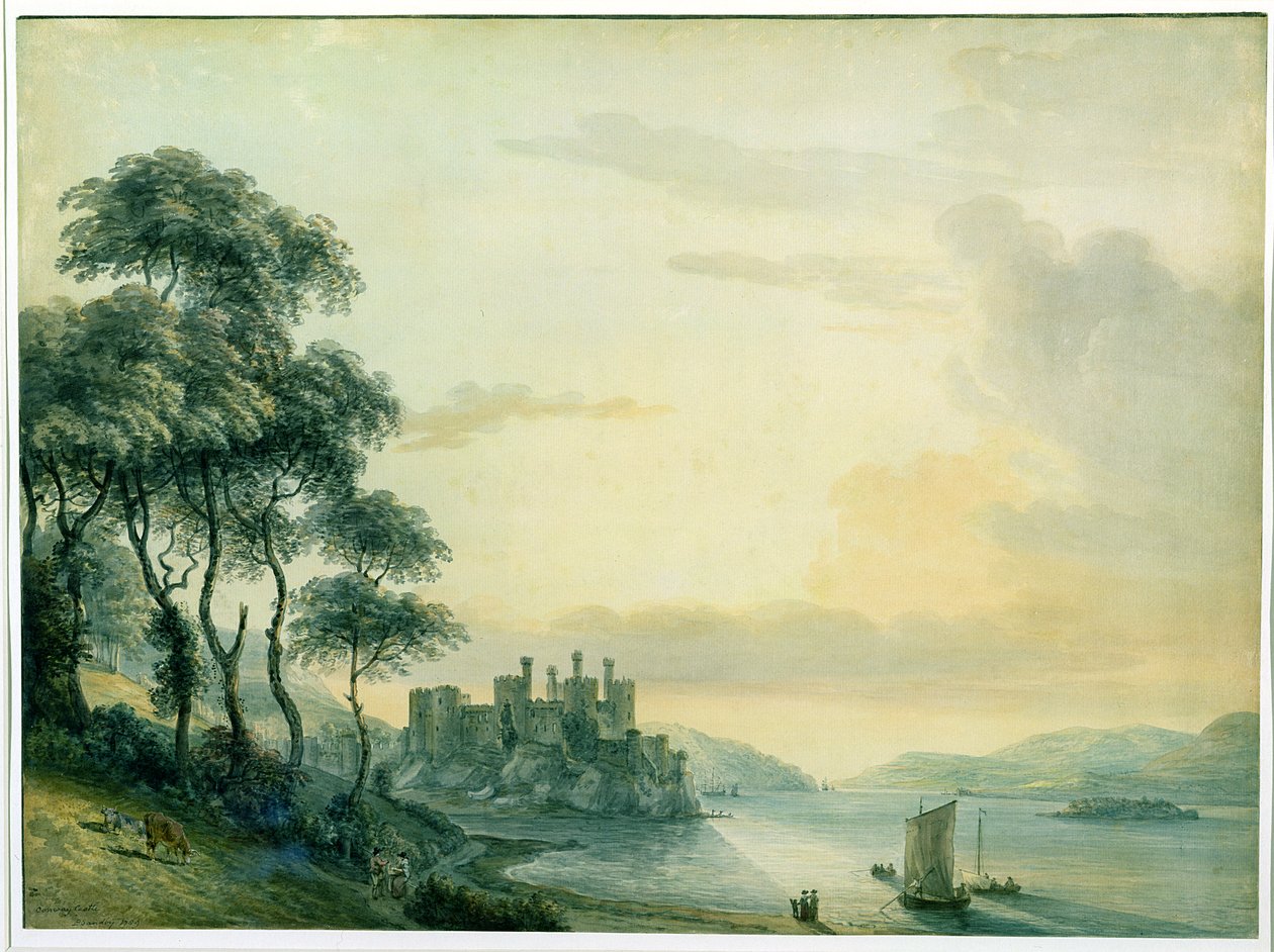 Zamek Conway, 1789 (wc na papierze) autorstwa Paul Sandby