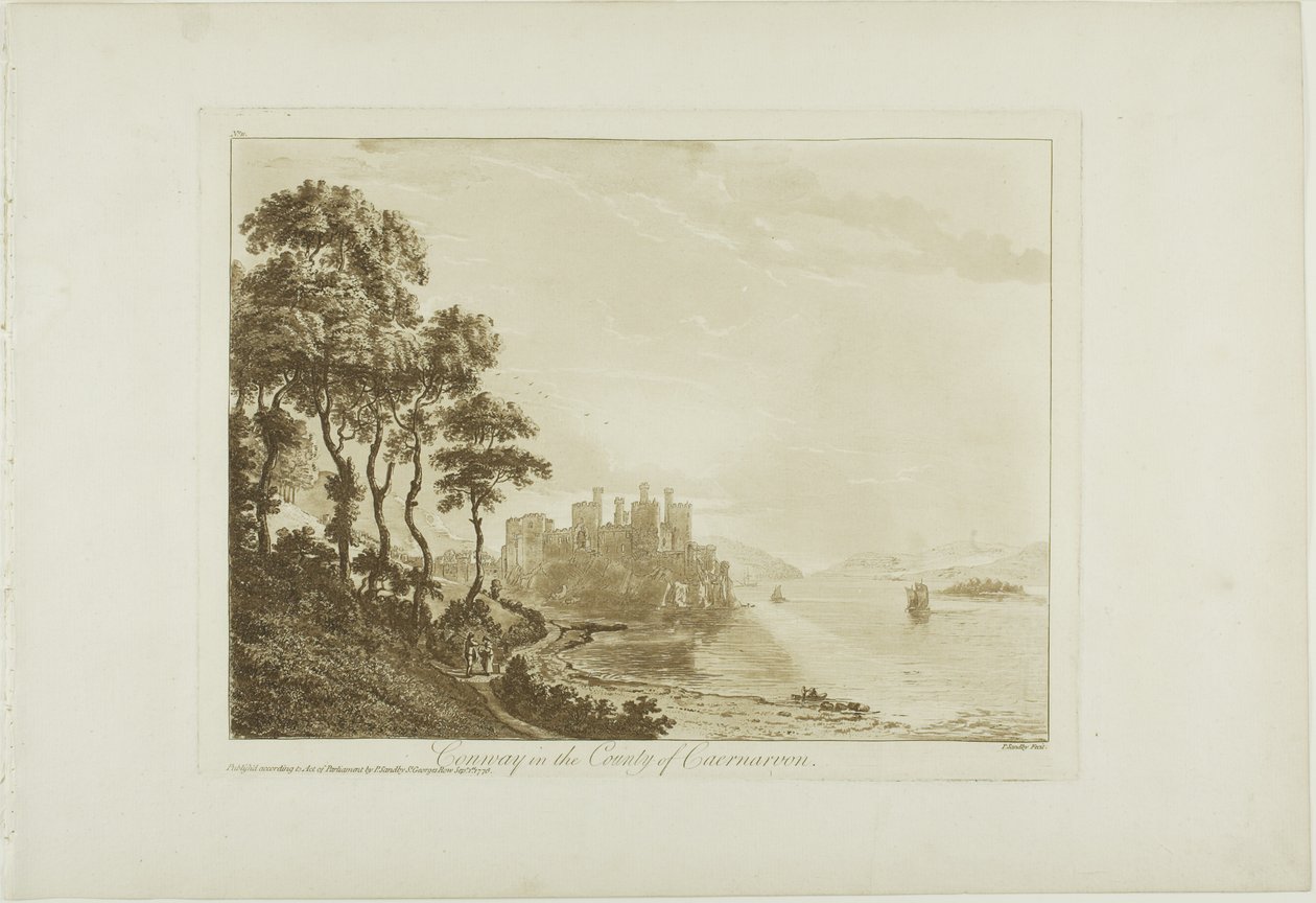 Conway w hrabstwie Caernarvon autorstwa Paul Sandby