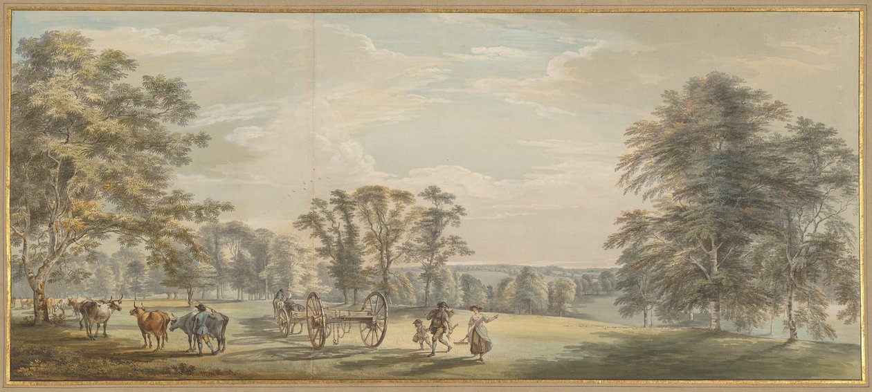 Świt w Luton Park autorstwa Paul Sandby
