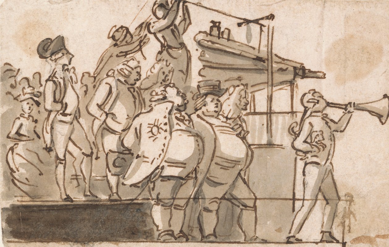Scena wyborcza autorstwa Paul Sandby