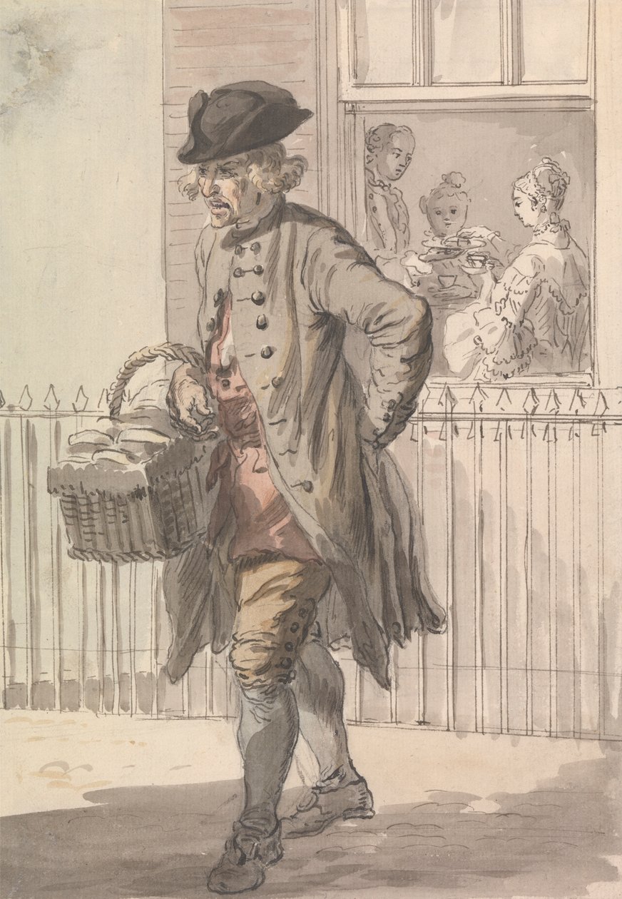London Cries: Muffin Man autorstwa Paul Sandby