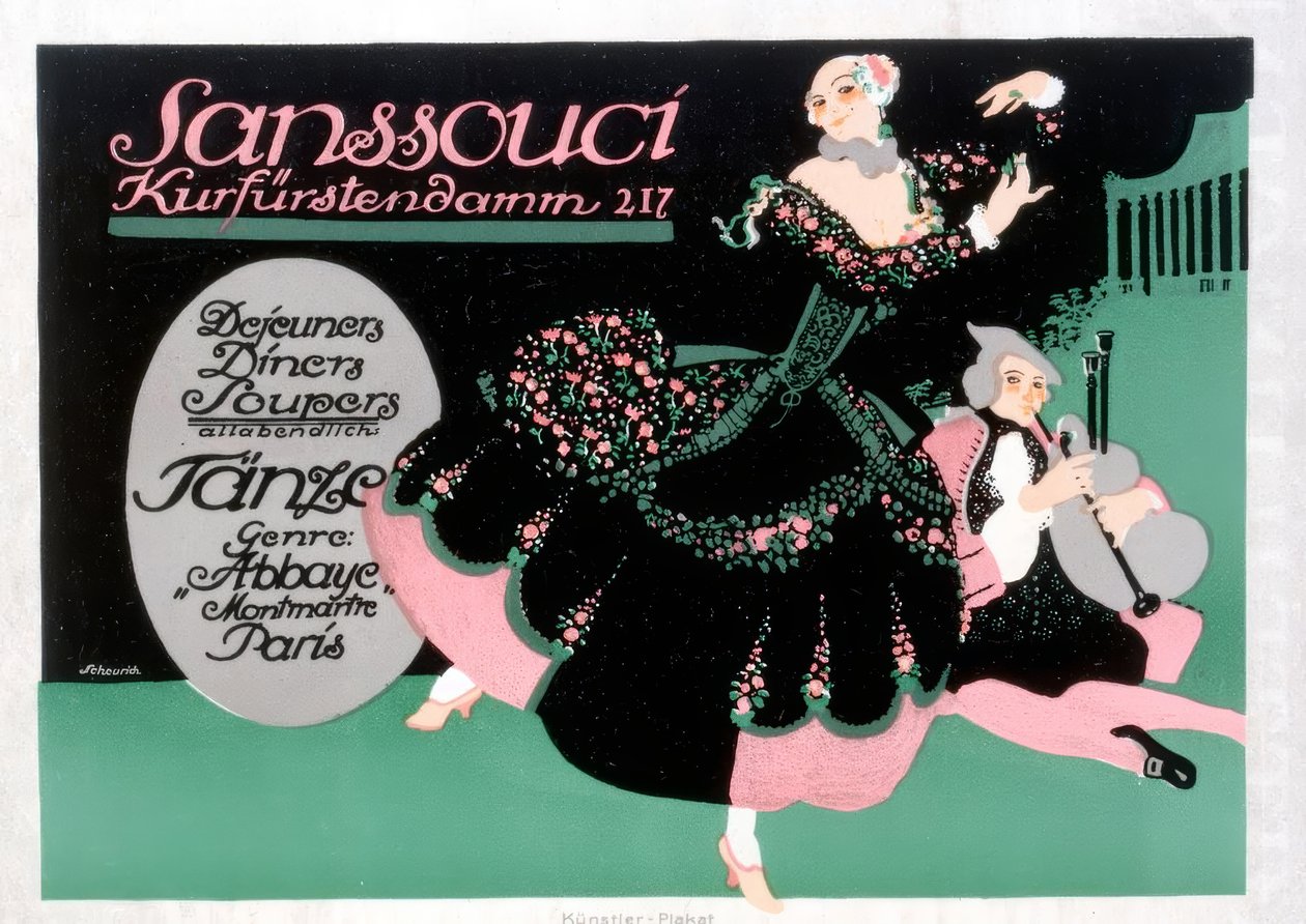 Sanssouci / Kurfürstendamm 217 / Lunch / Kolacja / Zupa autorstwa Paul Scheurich
