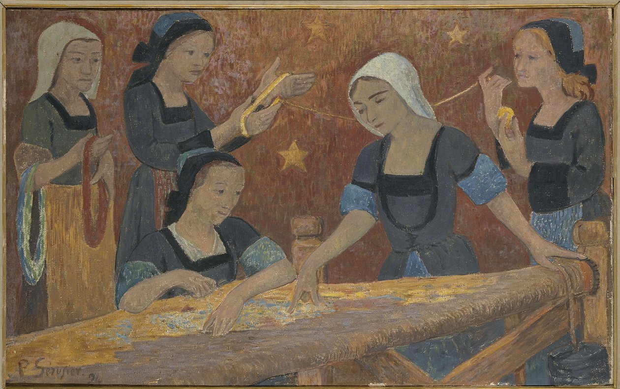 Gobelin (pięciu tkaczy) autorstwa Paul Sérusier