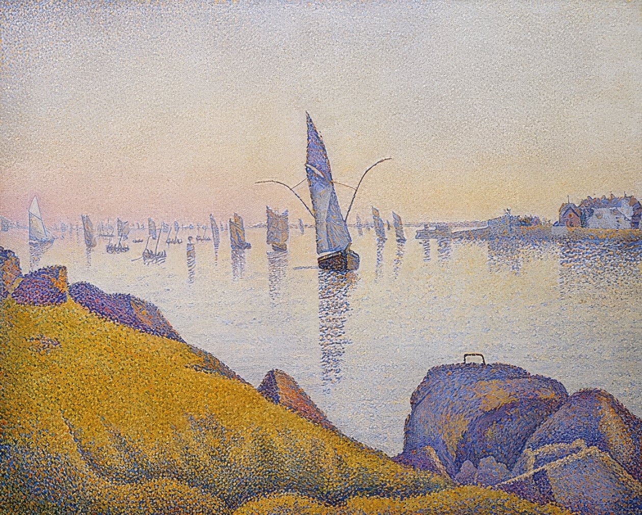 Abendruhe, Concarneau, Opus 220 (Allegro Maestoso). 1891 autorstwa Paul Signac