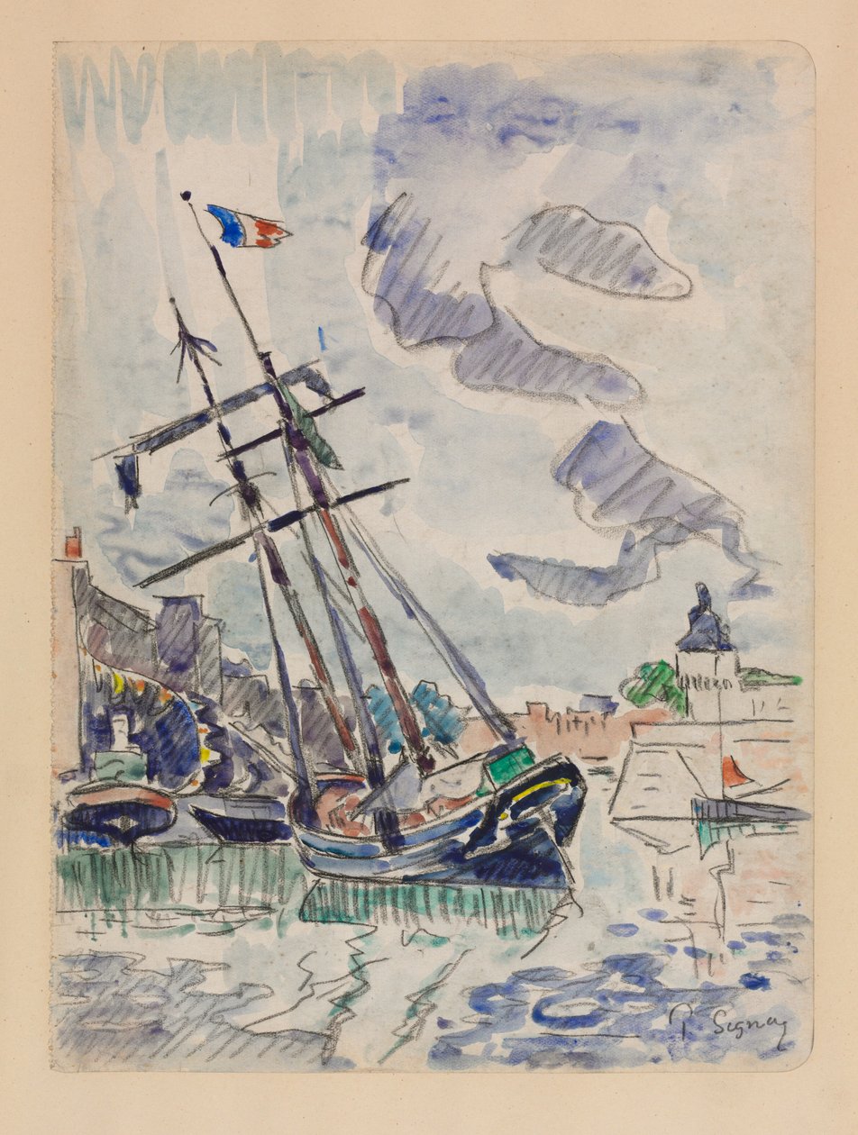 Łódź w Porcie autorstwa Paul Signac