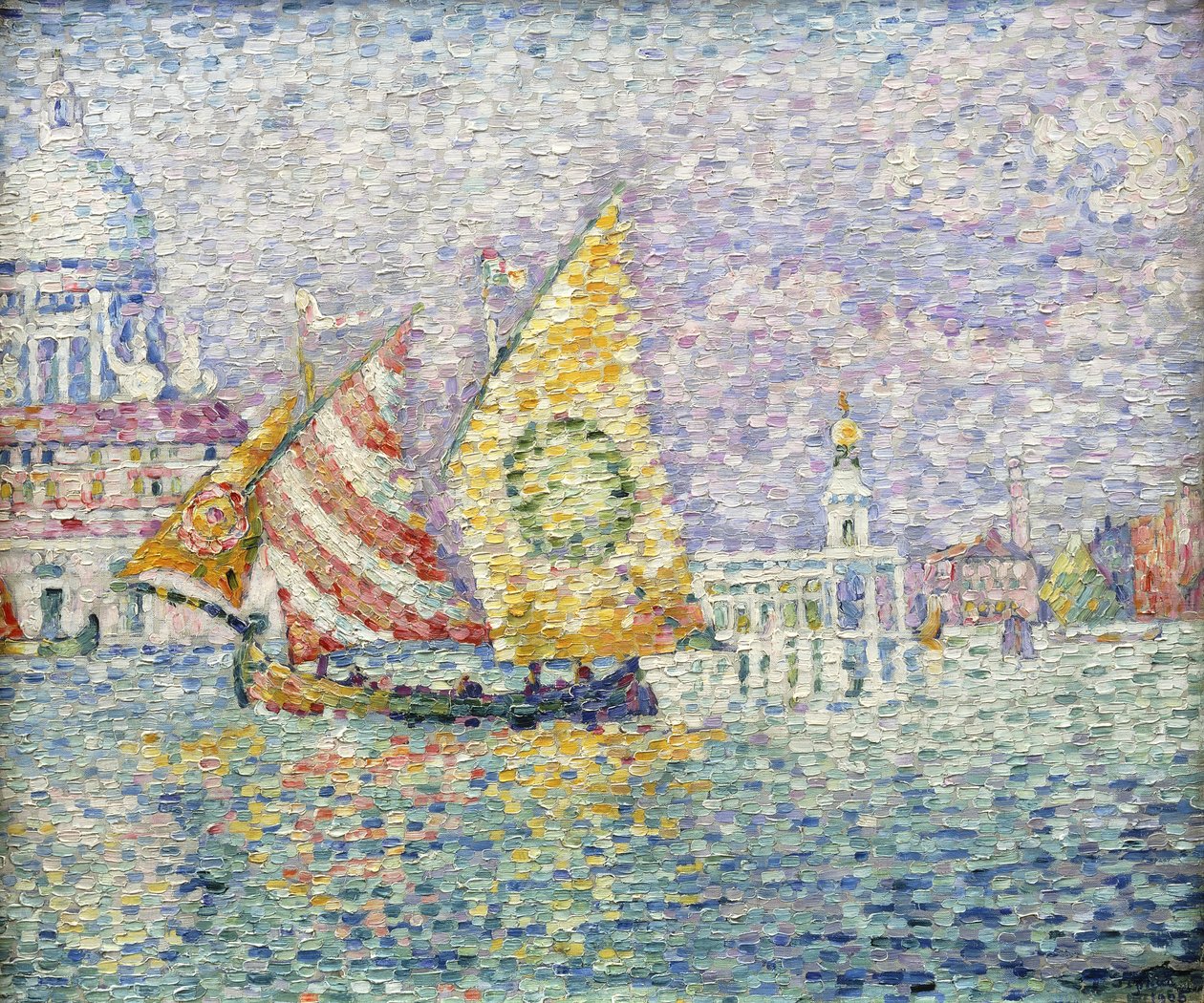 Bragozzo, Wenecja, 1905 autorstwa Paul Signac