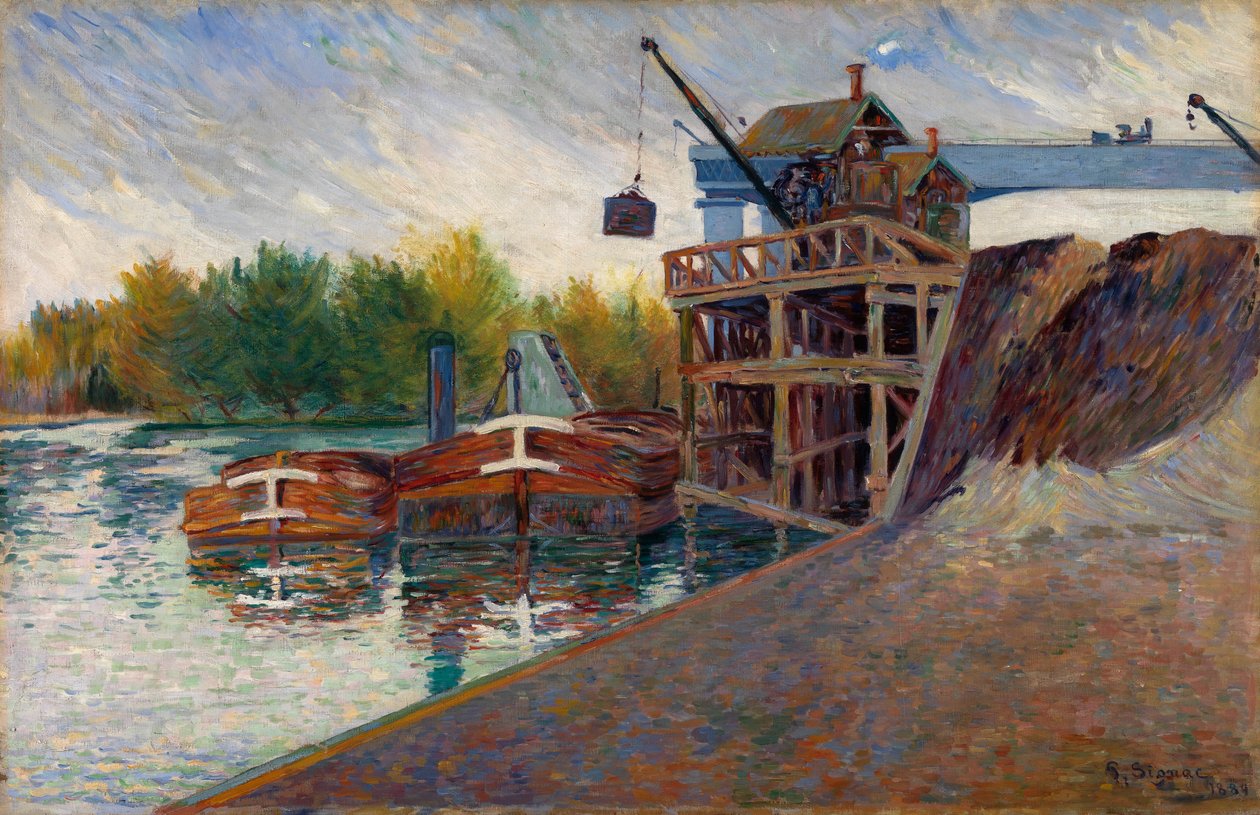 Żuraw węglowy, Clichy autorstwa Paul Signac