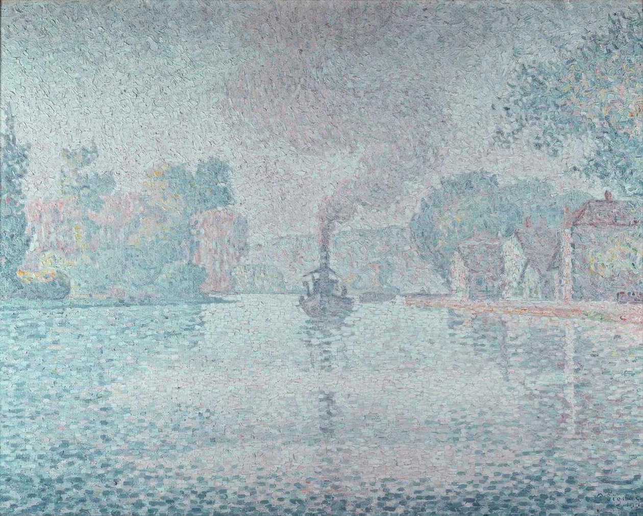 Sekwana w Samois autorstwa Paul Signac