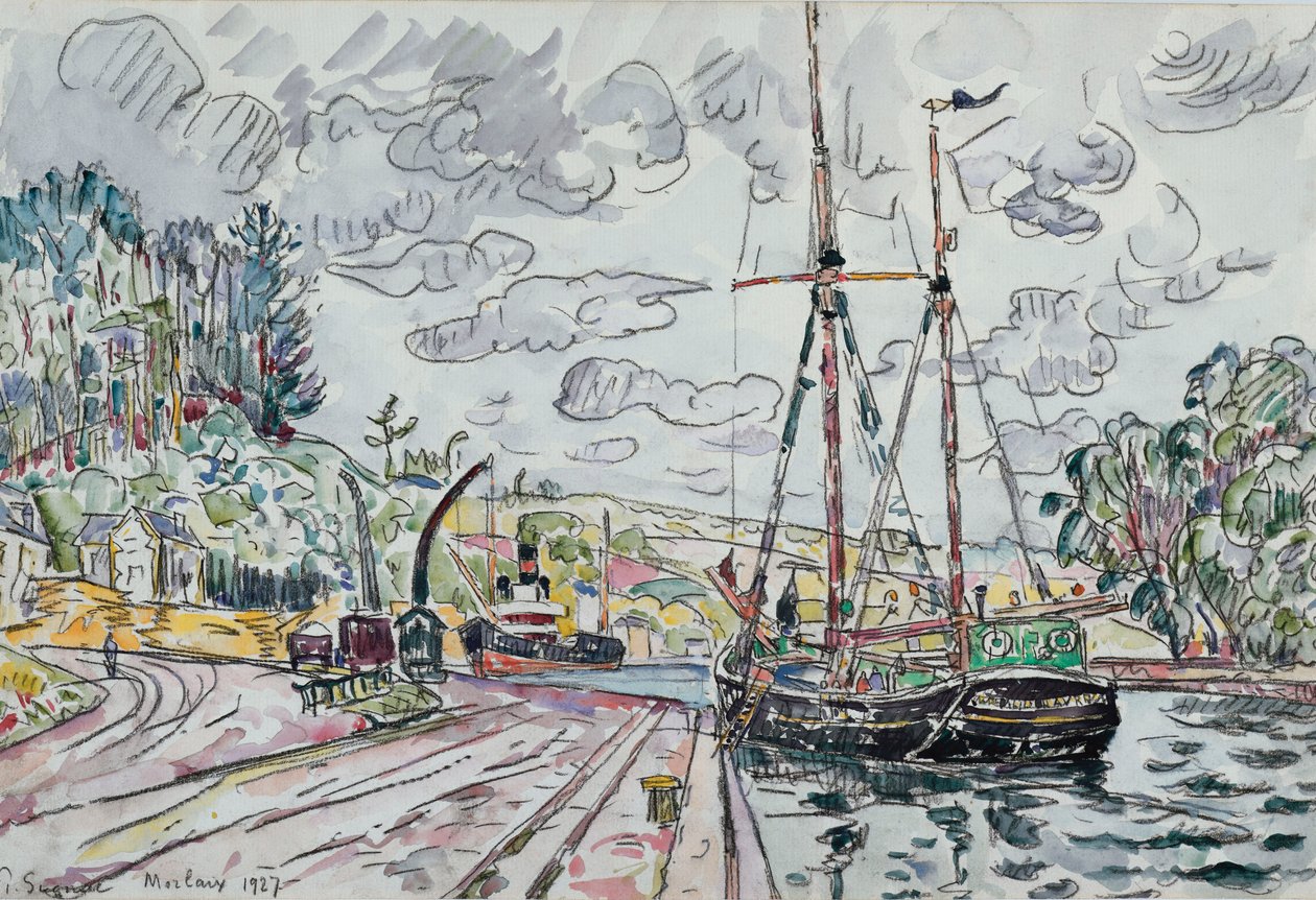 Krajobraz w Pontrieux, 1927 autorstwa Paul Signac