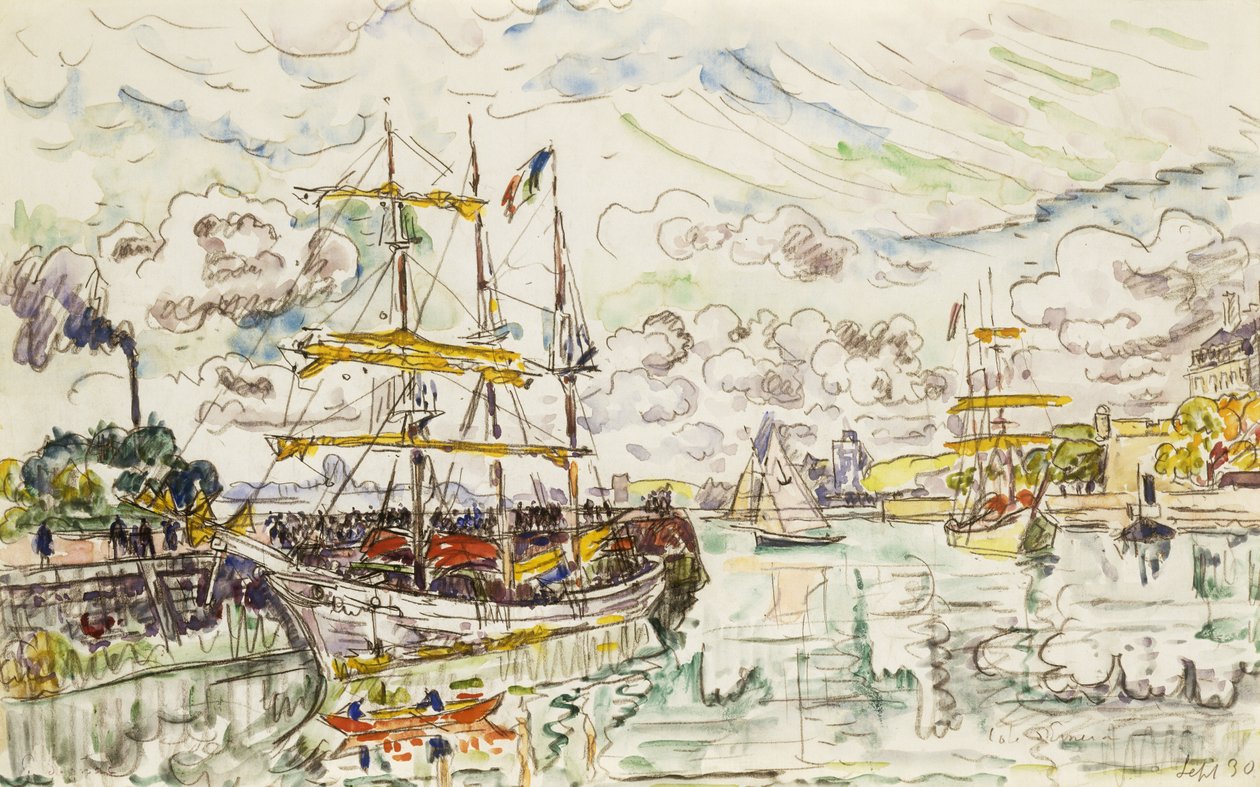 Port Saint-Malo, 1930 autorstwa Paul Signac
