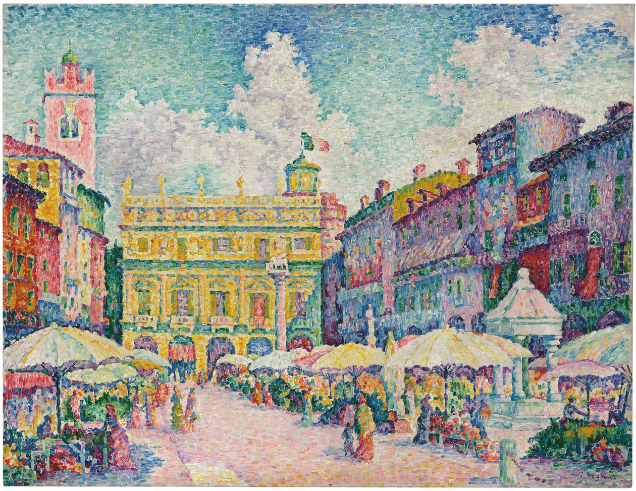 Rynek w Weronie autorstwa Paul Signac