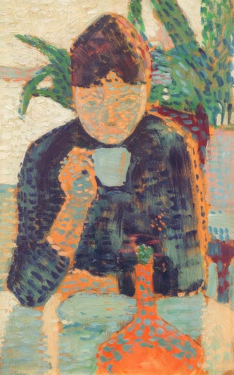 Paul Signac, Pijąca kobieta I autorstwa Paul Signac