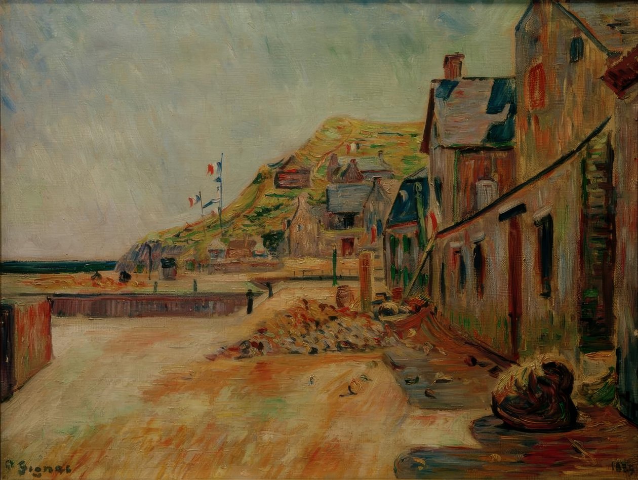 Porten-Bessin. 14 lipca autorstwa Paul Signac