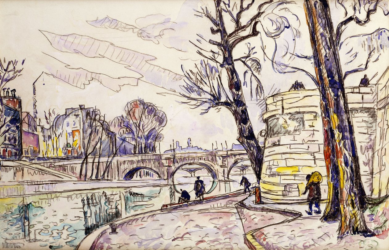 Nabrzeże Sekwany, autorstwa Paul Signac