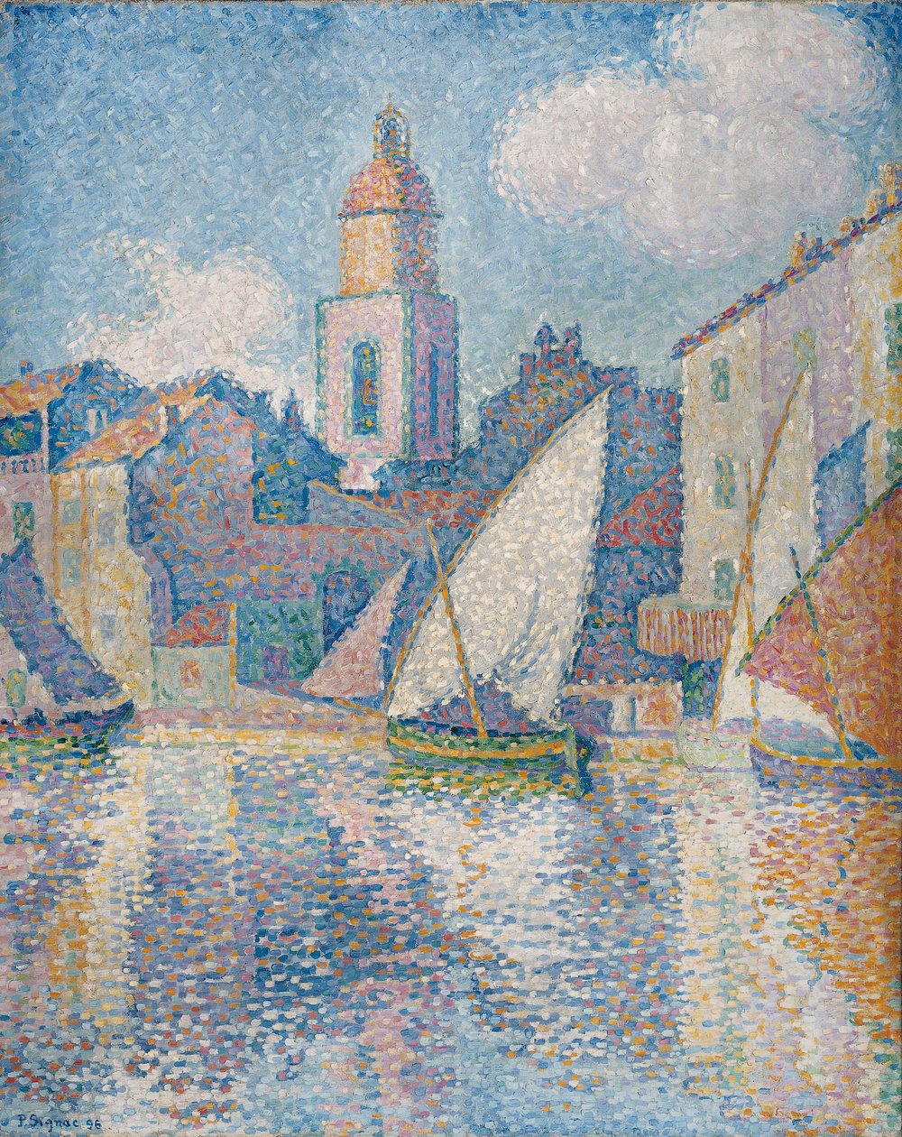 Stupa w Saint Tropez autorstwa Paul Signac