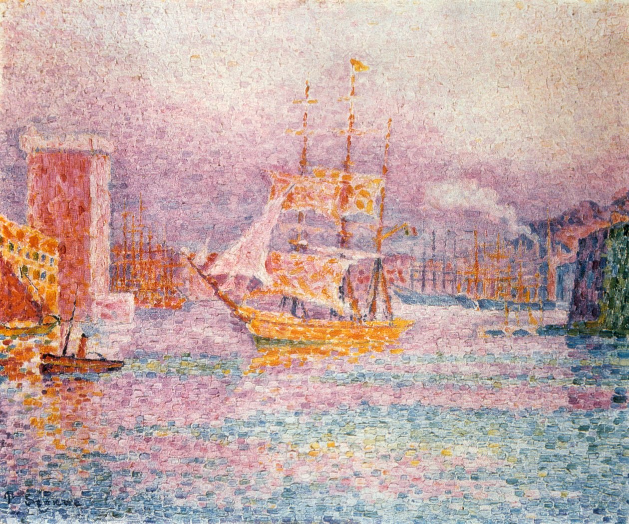 Port w Marsylii, 1907 autorstwa Paul Signac
