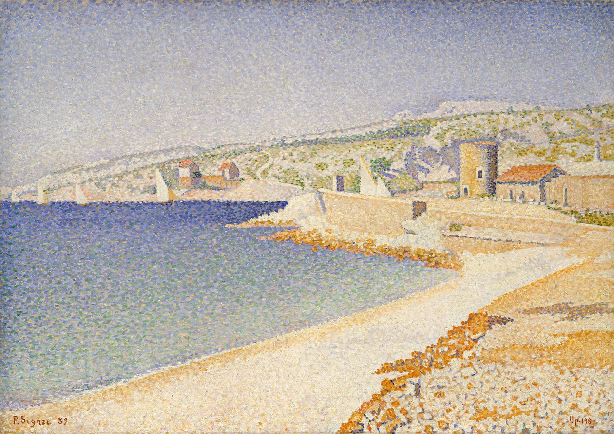 Molo w Cassis, Opus 198 autorstwa Paul Signac