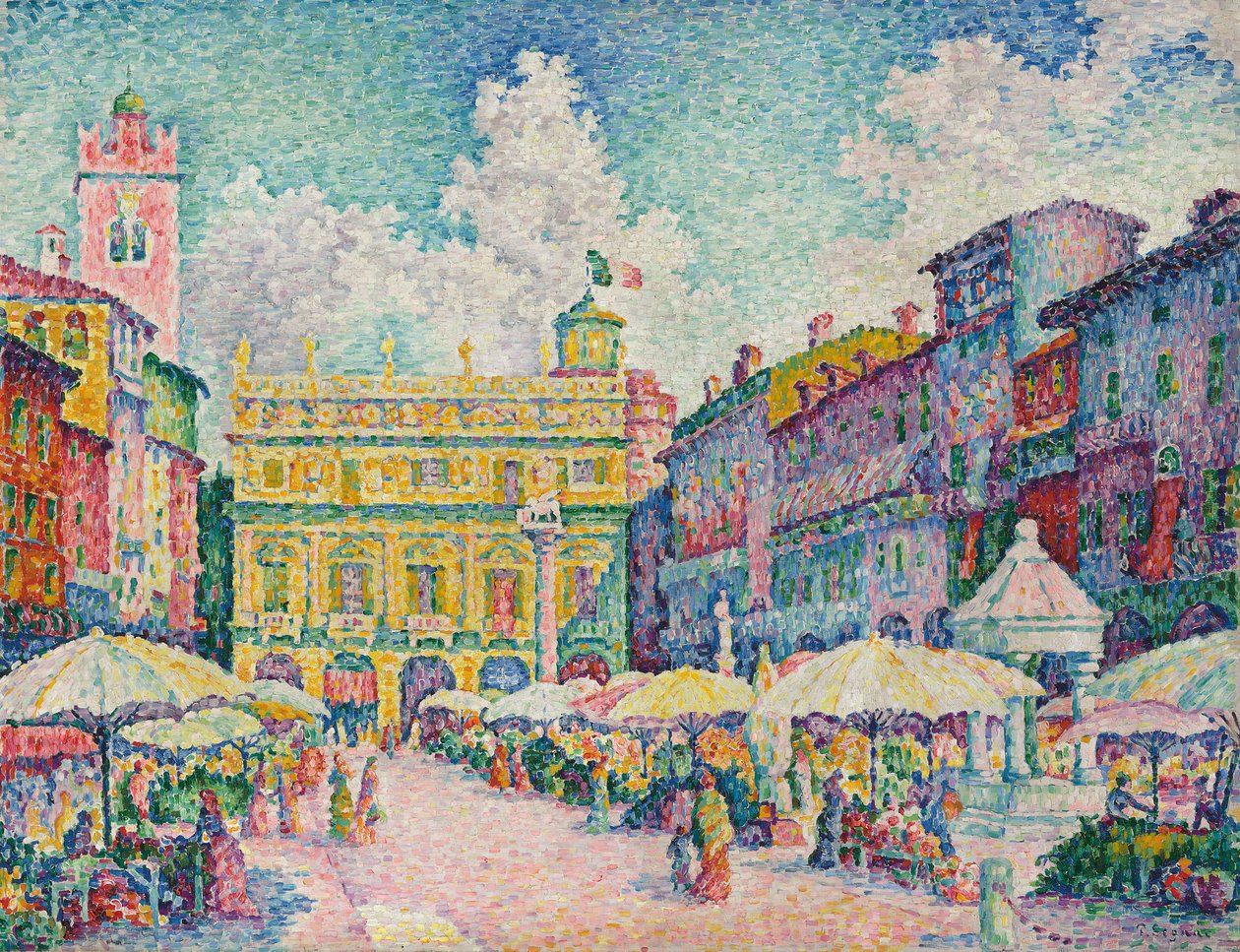 Targ w Weronie autorstwa Paul Signac