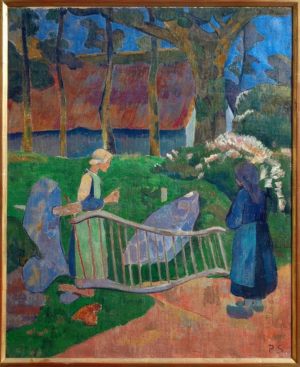 La barrière fleurie, Le Pouldu (Finistère) autorstwa Paul Sérusier