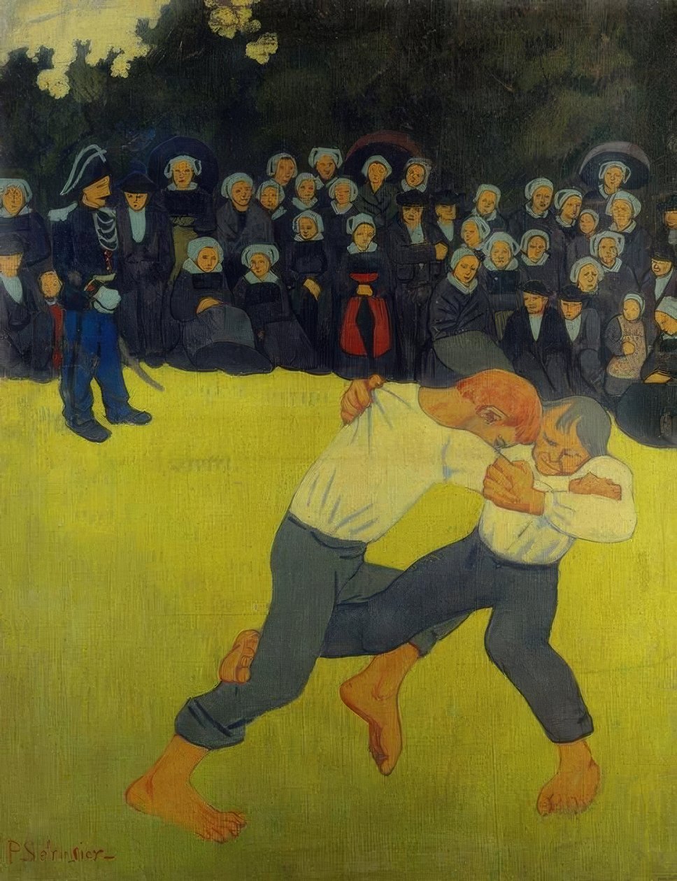 zapasy bretońskie autorstwa Paul Sérusier