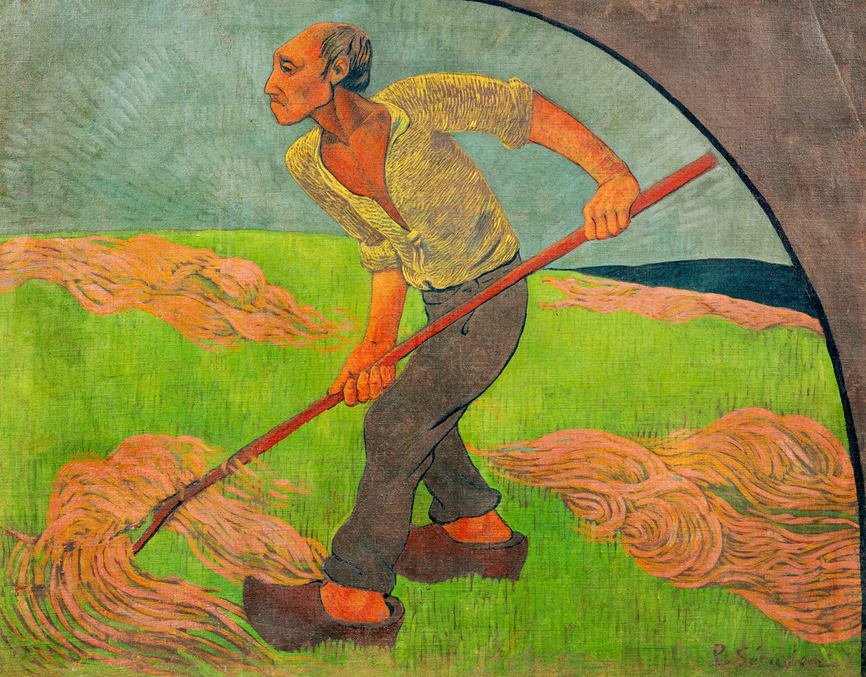 Haymaker, hołd dla Van Gogha, 1892 autorstwa Paul Sérusier