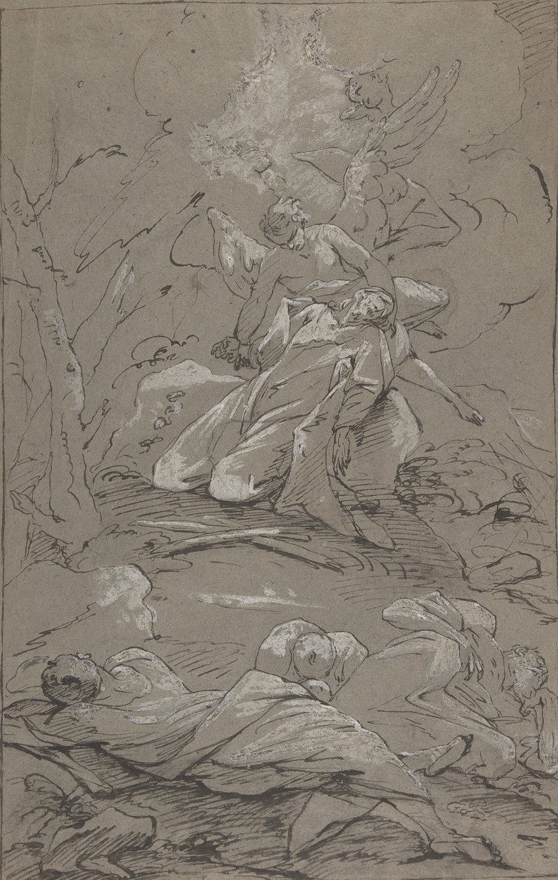 Chrystus w Ogrodzie Getsemani, 1712-62. autorstwa Paul Troger