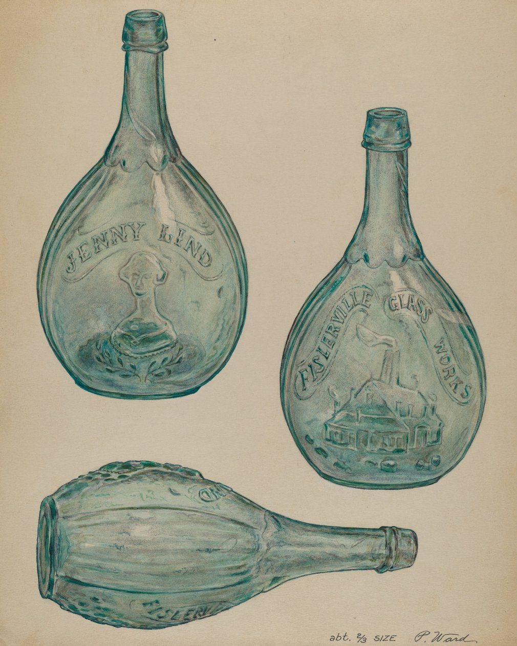 Butelka Jenny Lind autorstwa Paul Ward