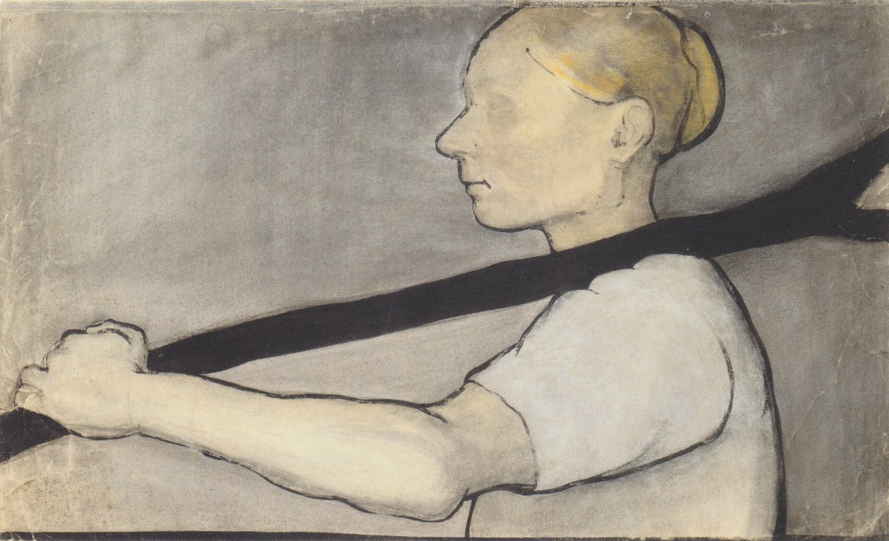 Żona rolnika niosąca widelec gałęzi autorstwa Paula Modersohn Becker