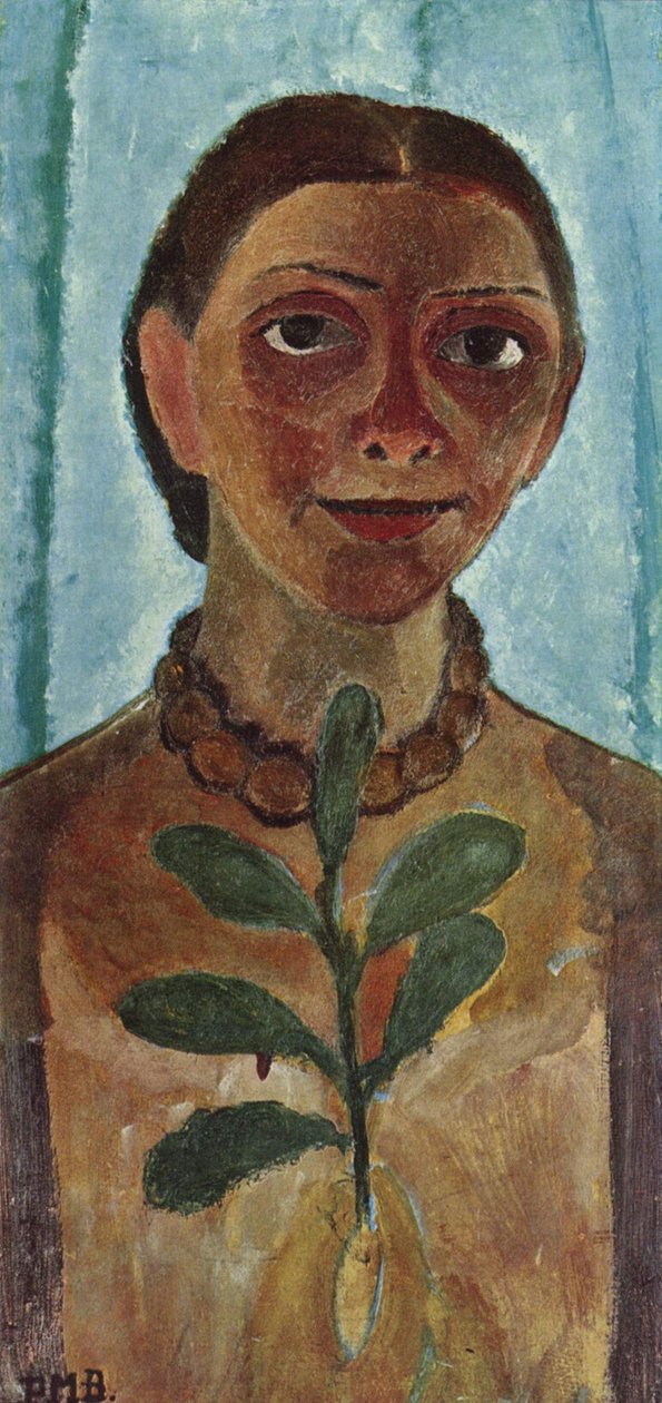 Malarz z gałązką kamelii autorstwa Paula Modersohn Becker