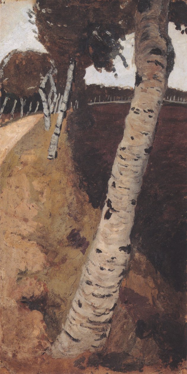 Droga wiejska z brzozami autorstwa Paula Modersohn Becker