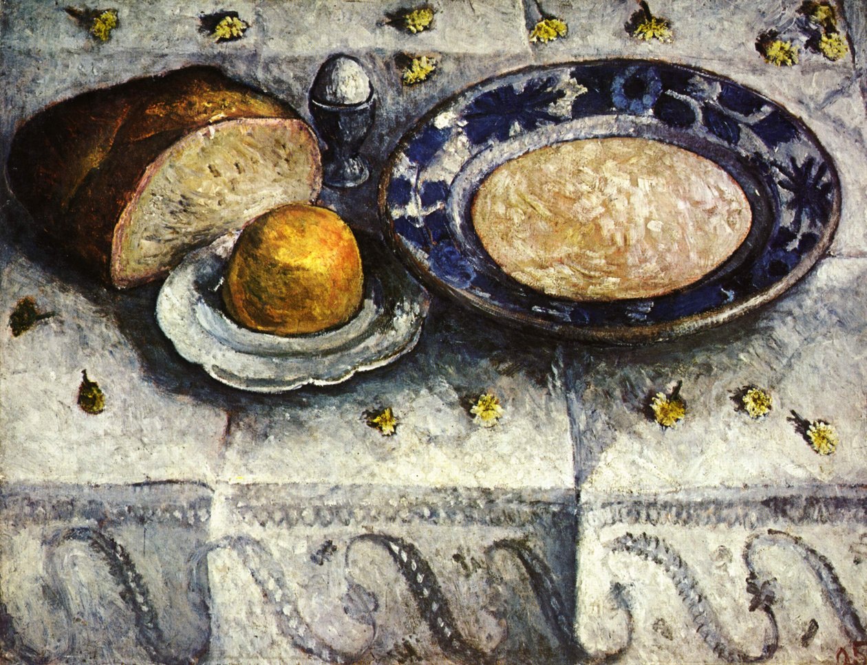 Martwa natura z mlekiem nasyconym autorstwa Paula Modersohn Becker