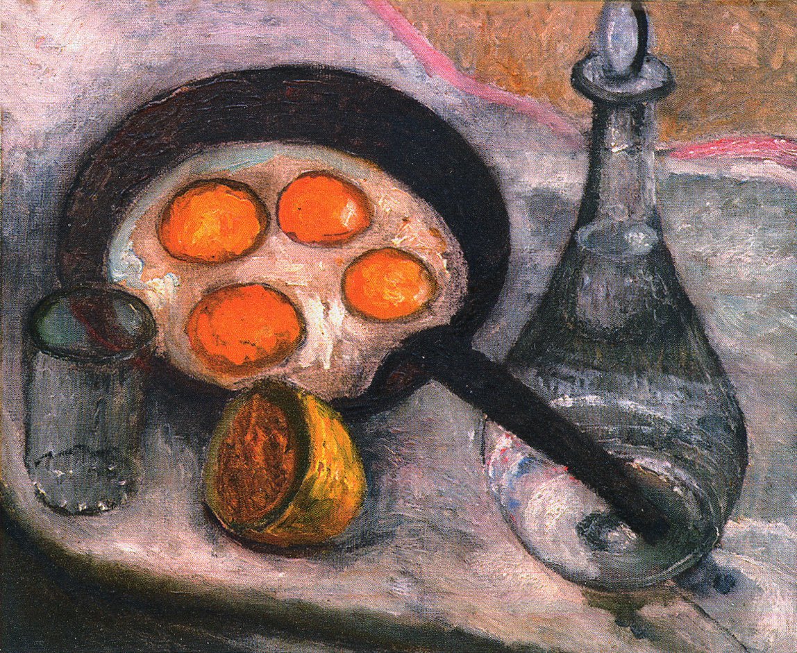 Martwa natura ze smażonymi jajkami autorstwa Paula Modersohn Becker
