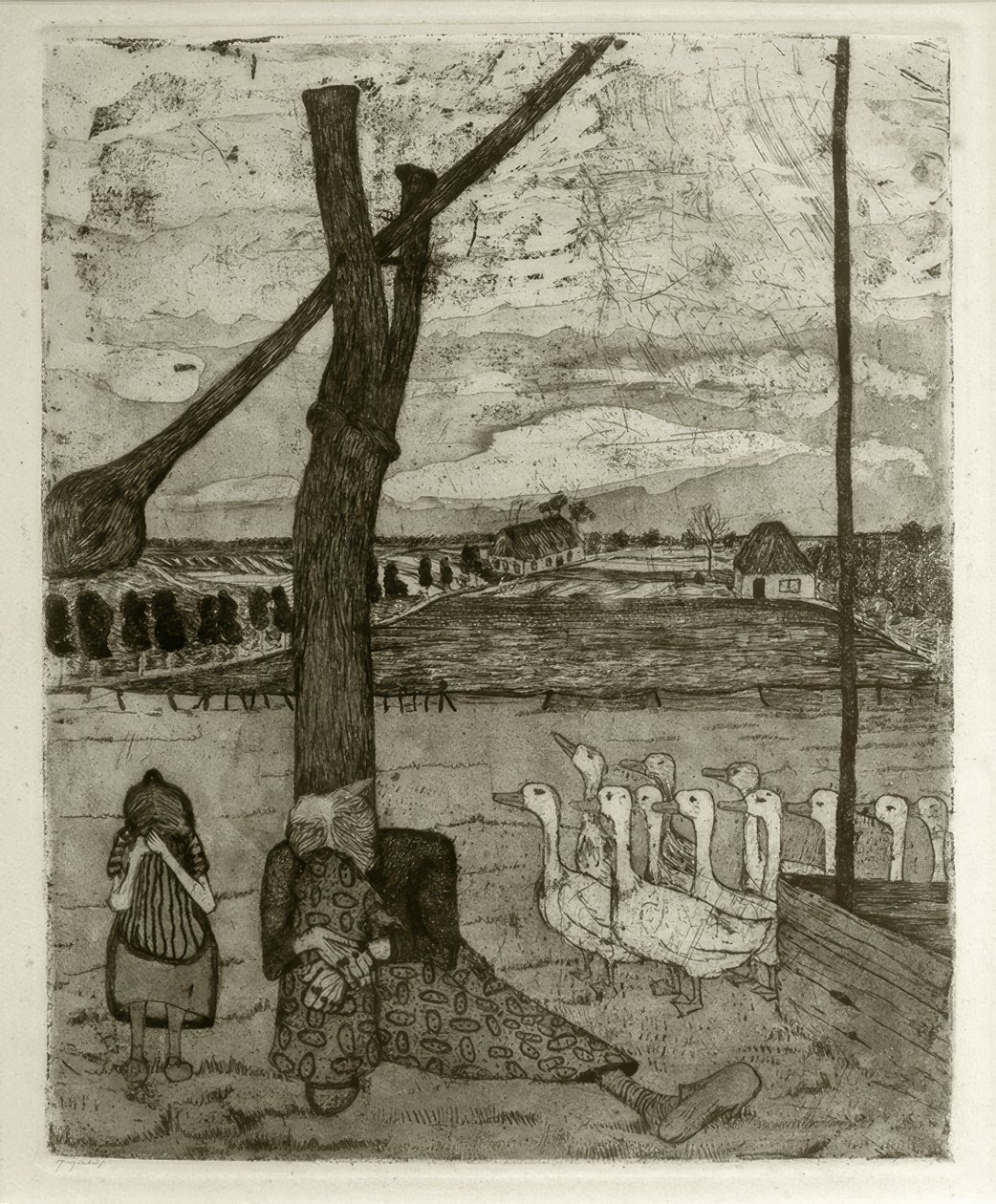 Baśń o zaginionej gęsi autorstwa Paula Modersohn Becker