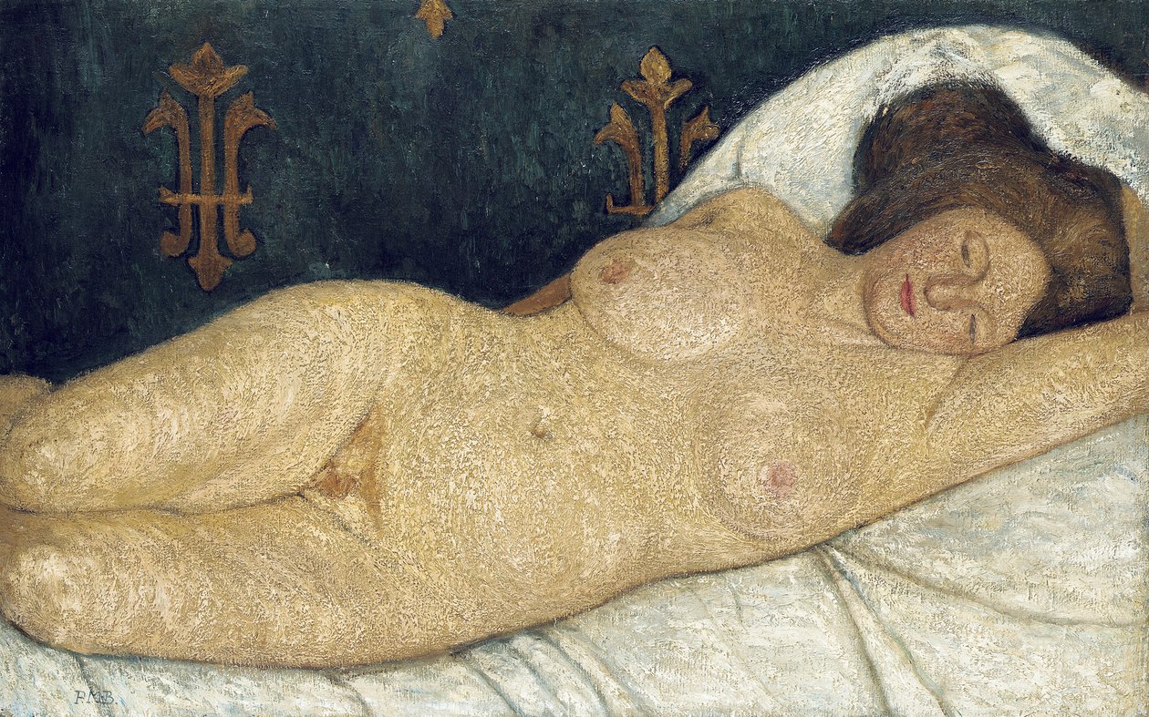 Leżąca naga kobieta, 1905-06 autorstwa Paula Modersohn Becker
