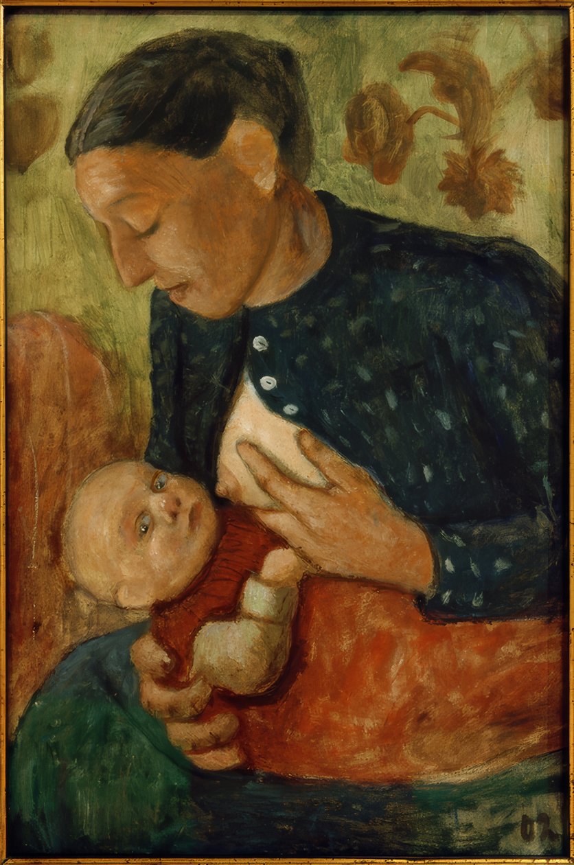 Matka karmiąca autorstwa Paula Modersohn Becker