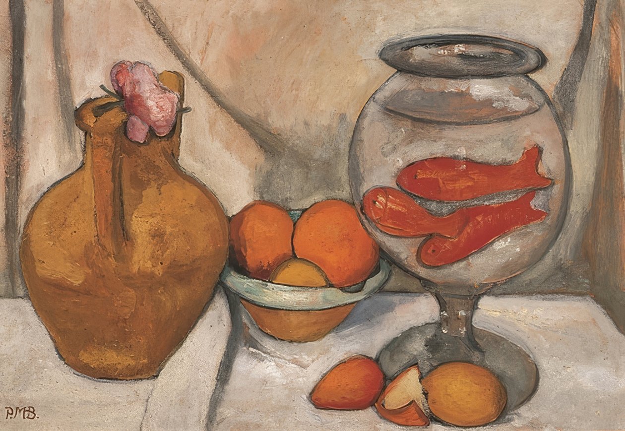 Martwa natura z akwarium. 1906 autorstwa Paula Modersohn Becker