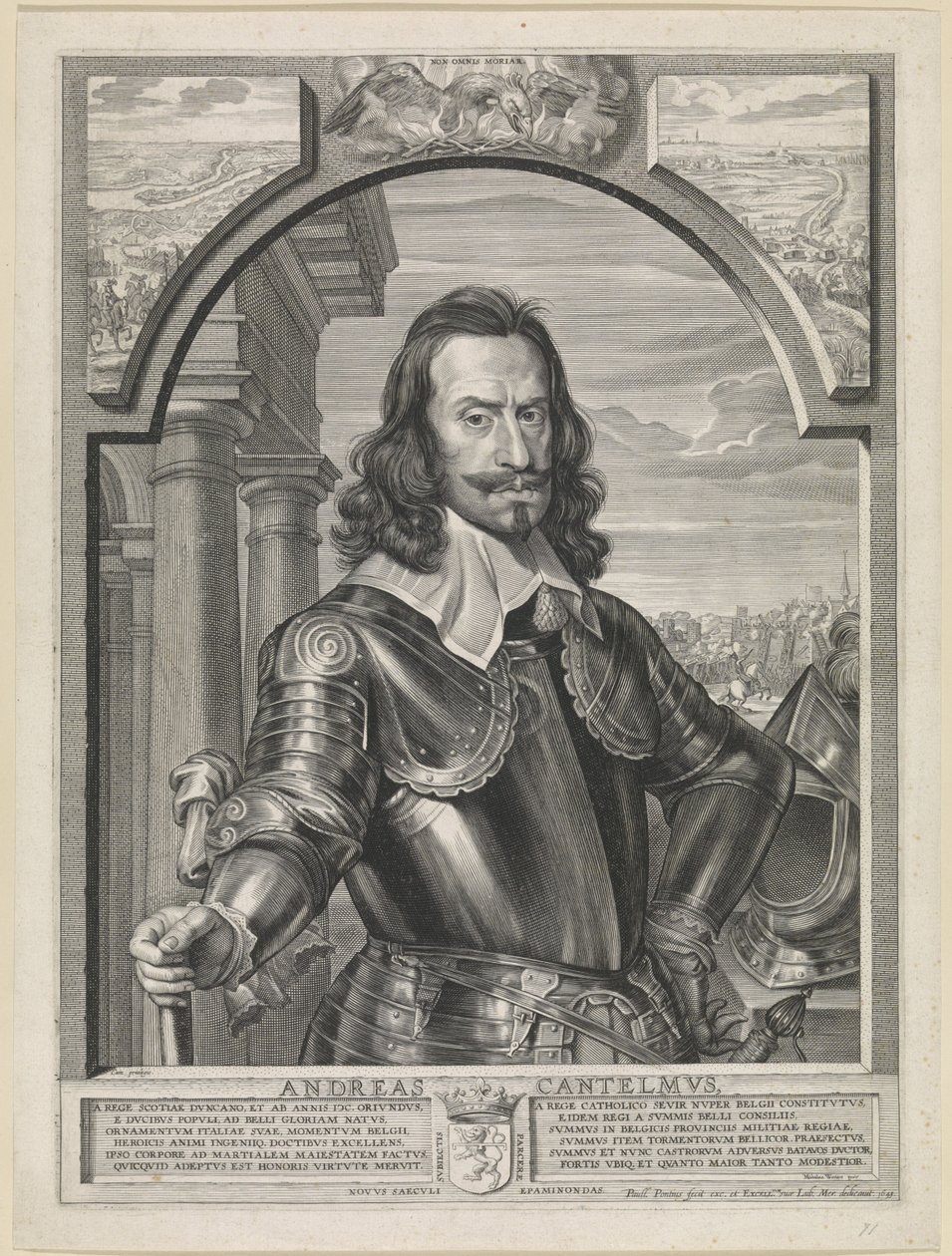 Grawerowany portret Andreasa Cantelmo autorstwa Paulusa Pontiusa wg Michaeliny Woutiers (1643) autorstwa Paulus Pontius
