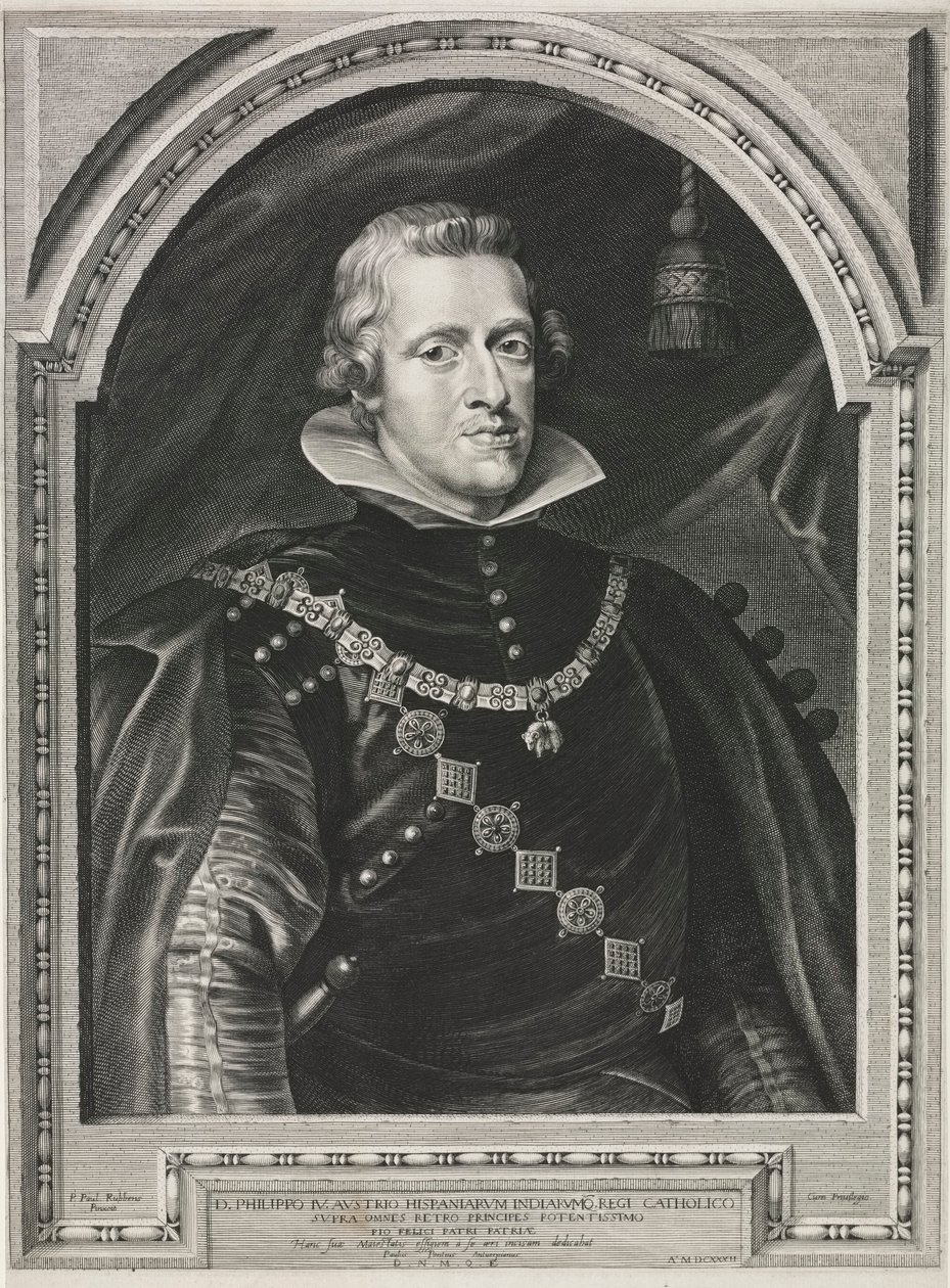 Portret Filipa IV. autorstwa Paulus Pontius