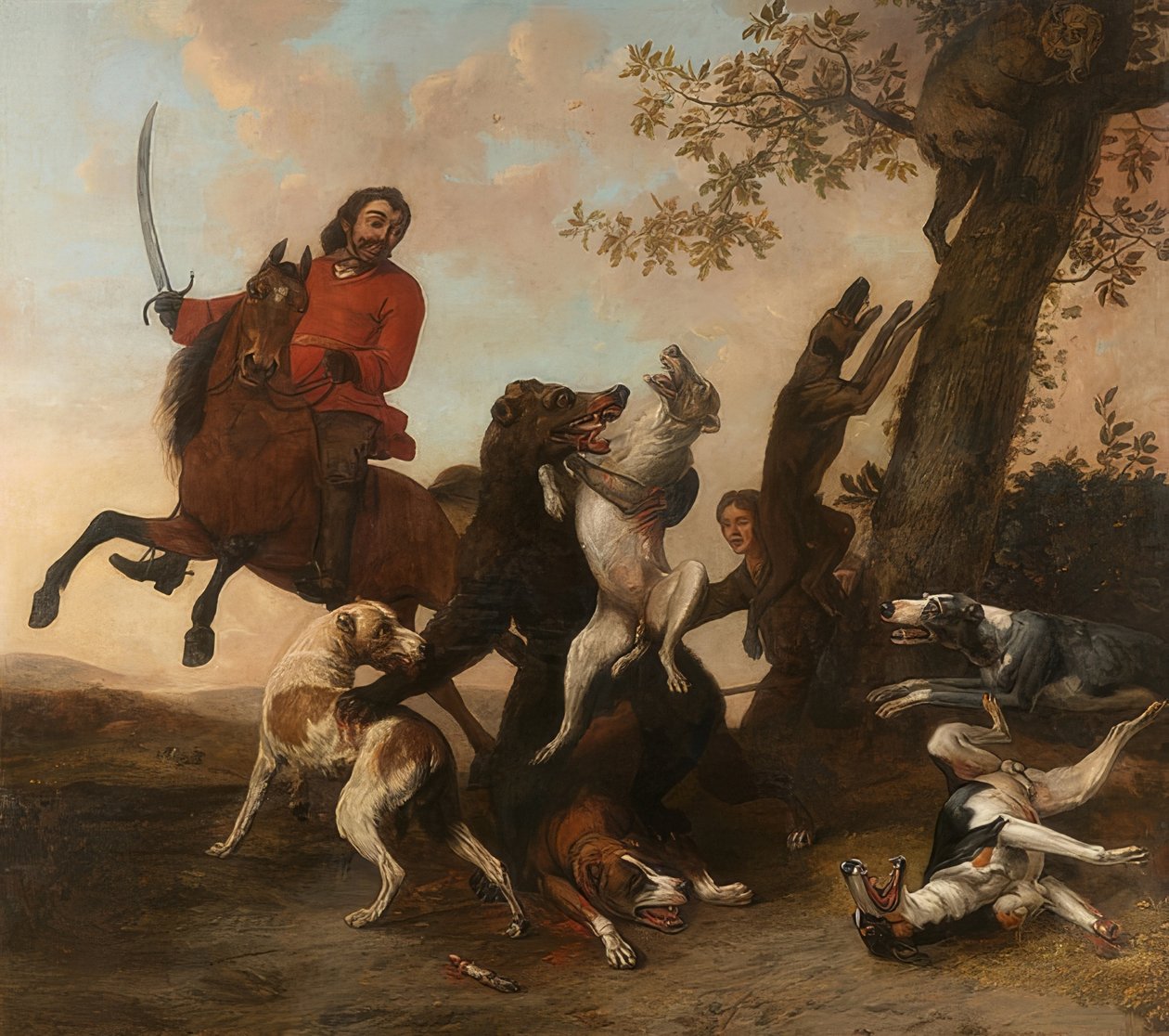 Polowanie na niedźwiedzie. 1649 autorstwa Paulus Potter