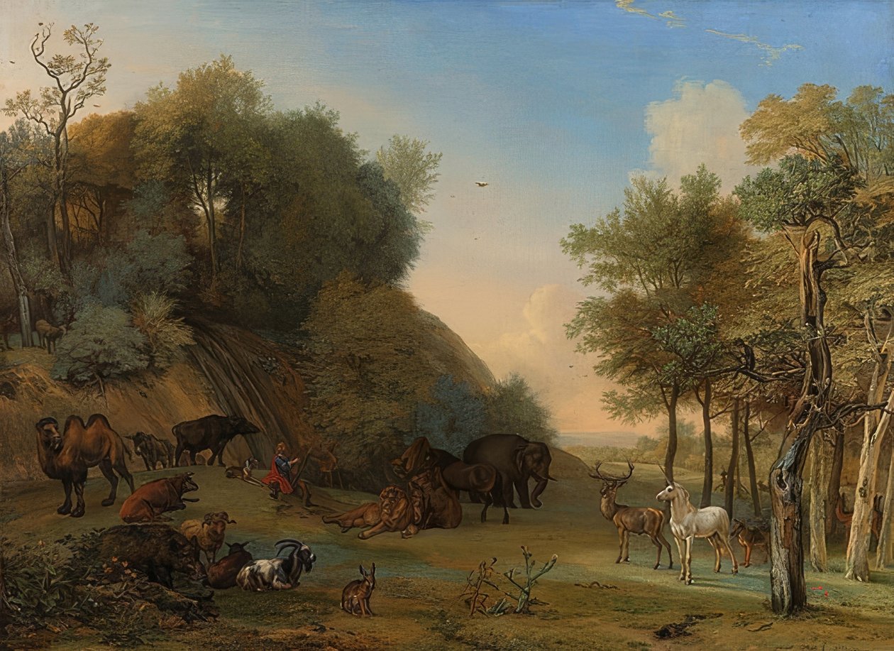 Orfeusz i zwierzęta. 1650 autorstwa Paulus Potter
