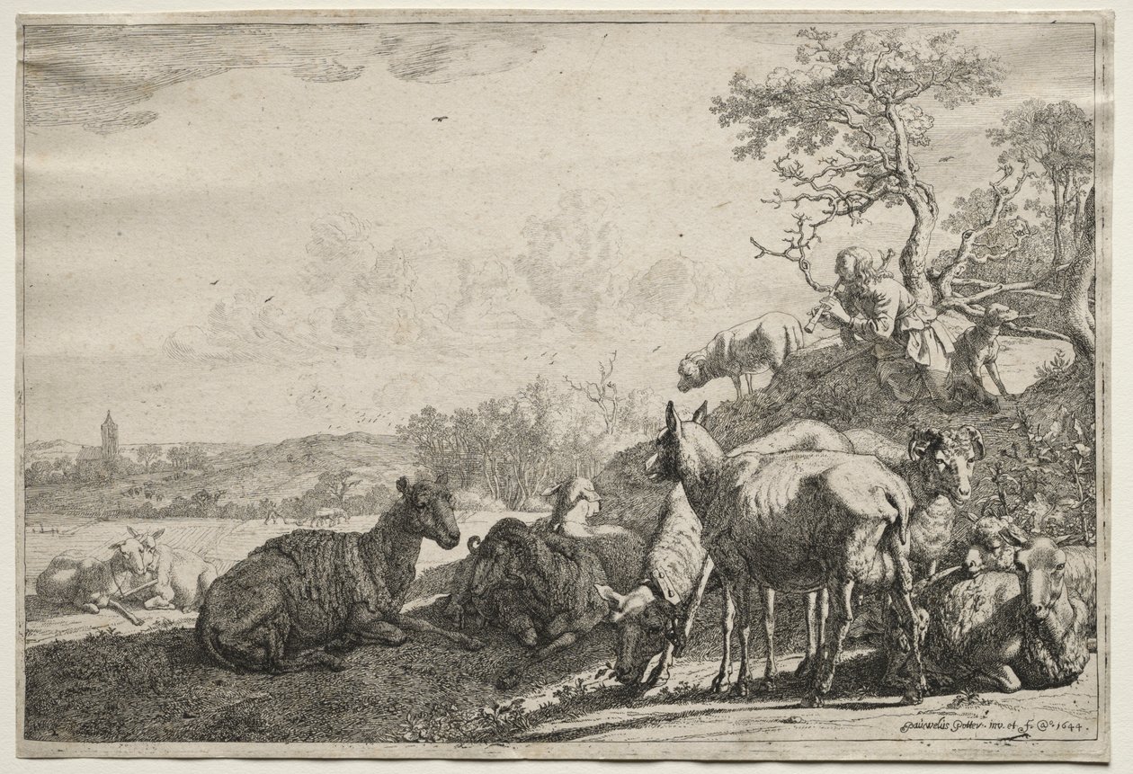Pasterz, 1644. autorstwa Paulus Potter
