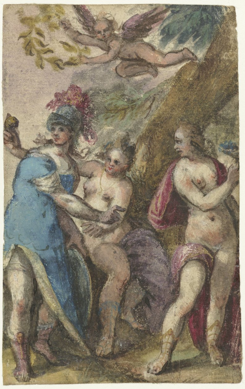Wyrok Paryża autorstwa Paulus van Wtewael (possibly)