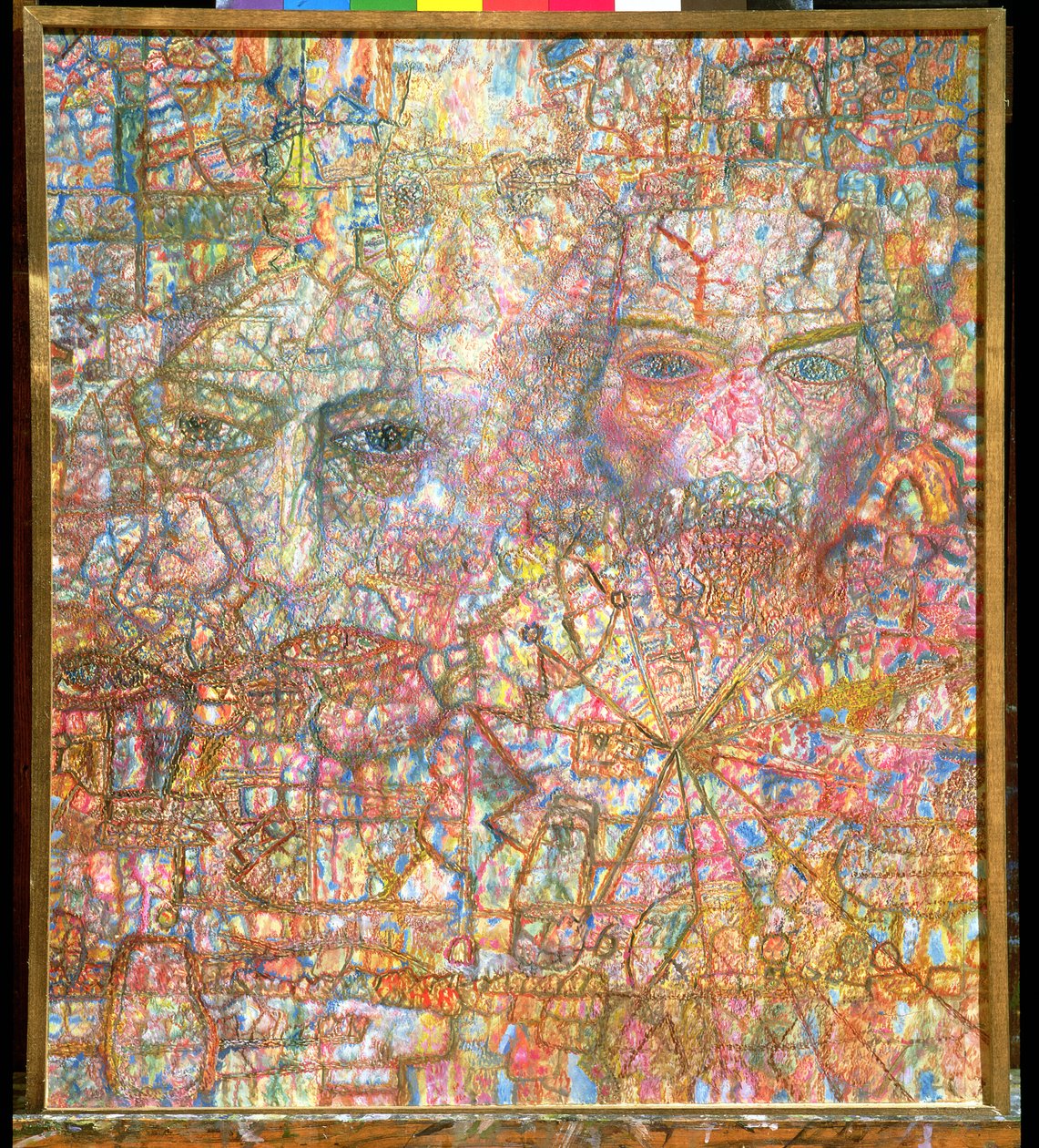 Twarze, 1940 (olej na papierze) autorstwa Pawel Nikolajewitsch Filonow