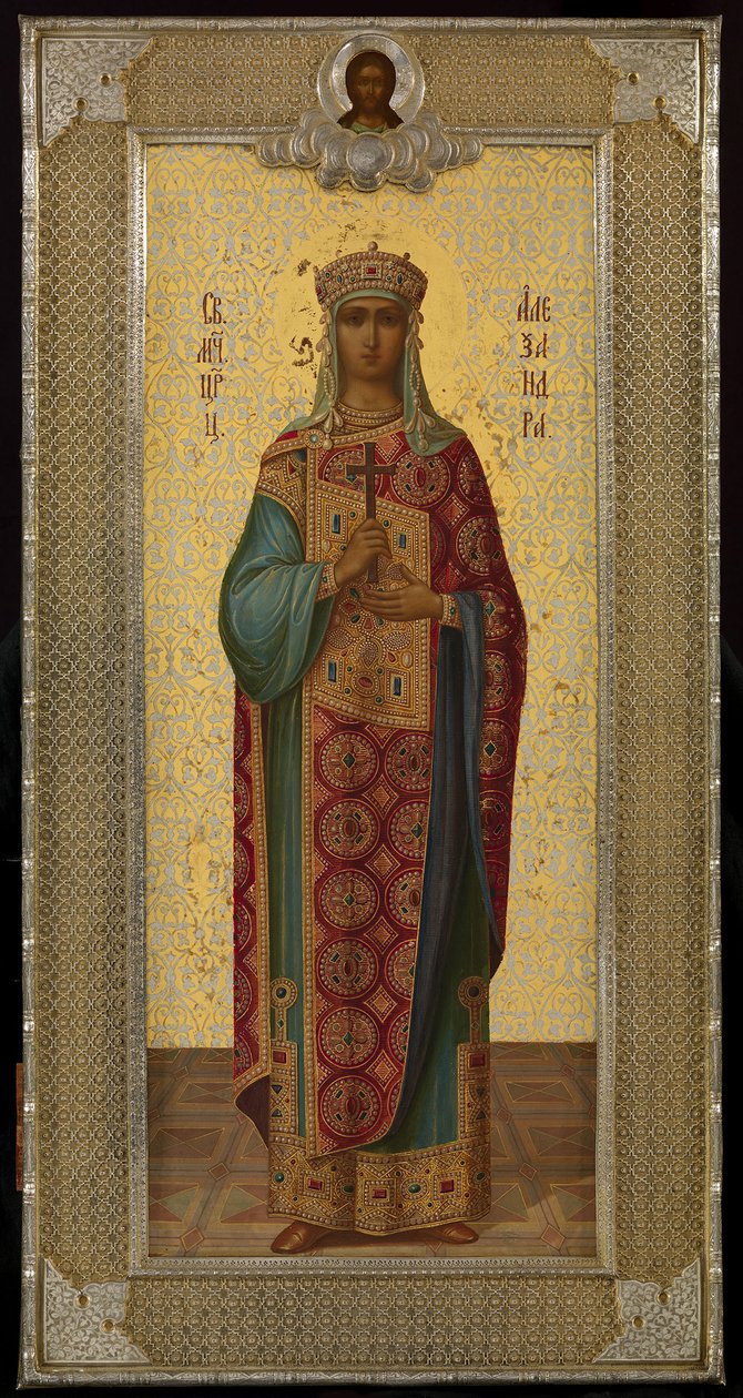 Święta Cesarzowa Aleksandra, 1883 r. autorstwa Pavel Akimovich Ovchinnikov
